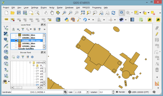 Loaded building parts layer