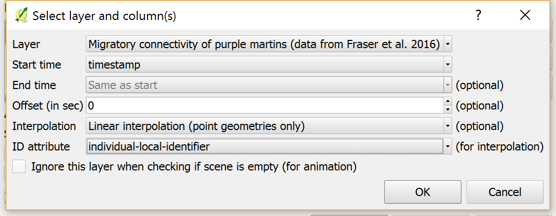 How to visualize bird migration data with QGIS TimeManager | Free and ...